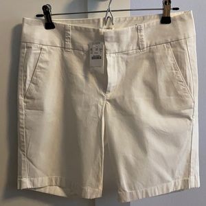 J Crew white Frankie shorts size 4
